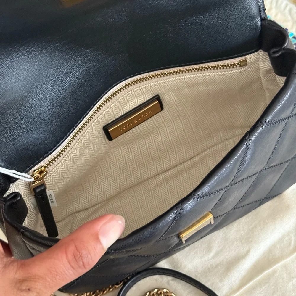 NWT Tory Burch Willa Mini Top Handle Crossbody Shoulder Bag BLACK